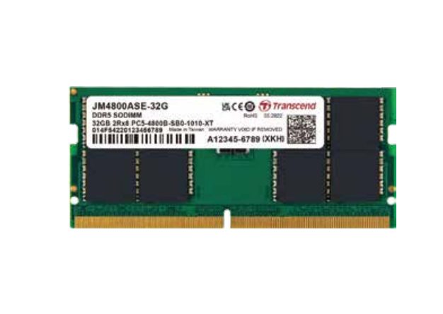 Transcend JetMemory JM4800ASE-16G memory module 16 GB 1 x 16 GB DDR5 4800 MHz